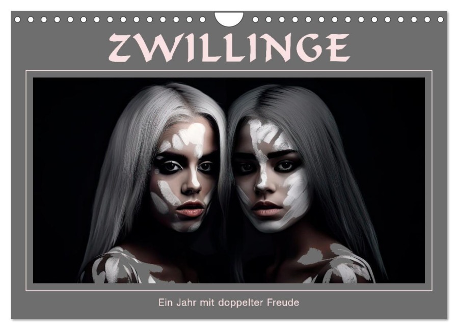 Zwillinge - Ein Jahr mit doppelter Freude (Wandkalender 2026 DIN A4 quer), CALVENDO Monatskalender - Erich Krätschmer