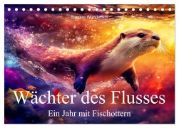 Cover-Bild zum Titel 'Wächter des Flusses - Ein Jahr mit Fischottern (Tischkalender 2026 DIN A5 quer), CALVENDO Monatskalender' von 'Simone Wunderlich'