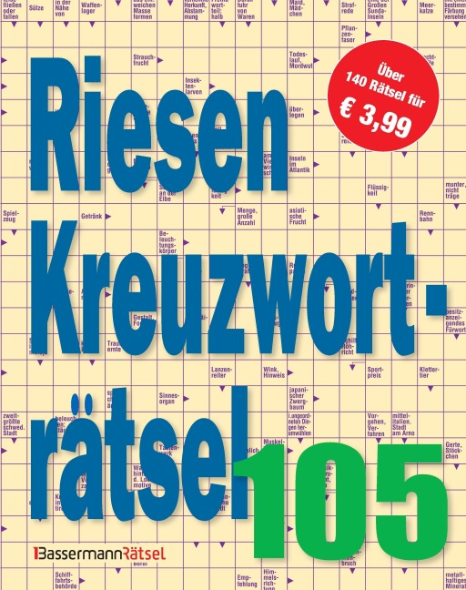 Riesen-Kreuzworträtsel 105 (5 Exemplare à 3,99 EUR) - Eberhard Krüger