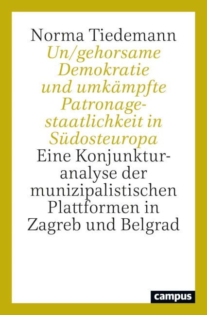 Un/gehorsame Demokratie und umkämpfte Patronagestaatlichkeit in Südosteuropa - Norma Tiedemann