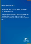Cover-Bild zum Titel 'Verordnung (EU) 2021/2278 des Rates vom 20. Dezember 2021' von 'Rat der Europäischen Union'