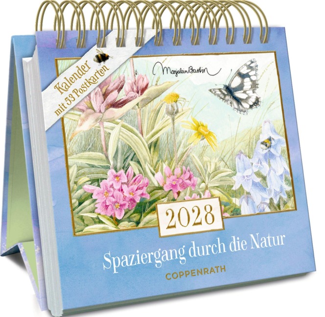 Kalender mit 53 Postkarten 2028 - Spaziergang durch die Natur - 