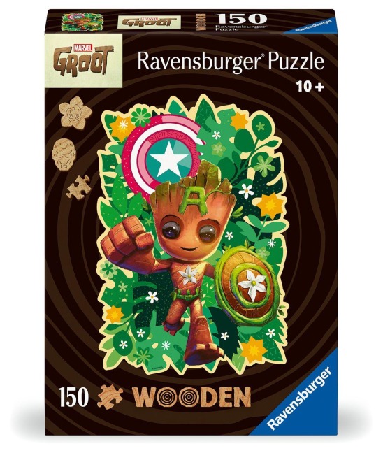 Wooden Puzzle 150 Teile - Marvel Groot - 
