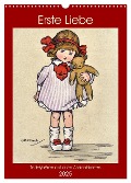 Erste Liebe - Teddybären auf alten Ansichtskarten (Wandkalender 2025 DIN A3 hoch), CALVENDO Monatskalender - Henning von Löwis of Menar