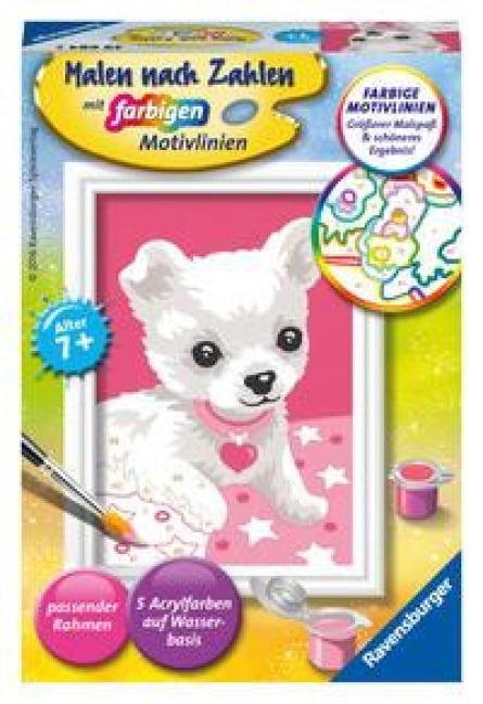 Ravensburger Malen nach Zahlen 29684 - Chihuaha - Kinder ab 7 Jahren - 