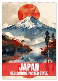 Japan - Old School Poster Style (Wandkalender 2025 DIN A2 hoch), CALVENDO Monatskalender - Val Thoermer