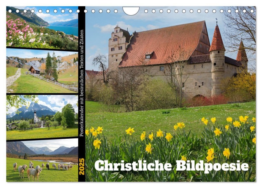Christliche Bildpoesie (Wandkalender 2025 DIN A4 quer), CALVENDO Monatskalender - SusaZoom SusaZoom