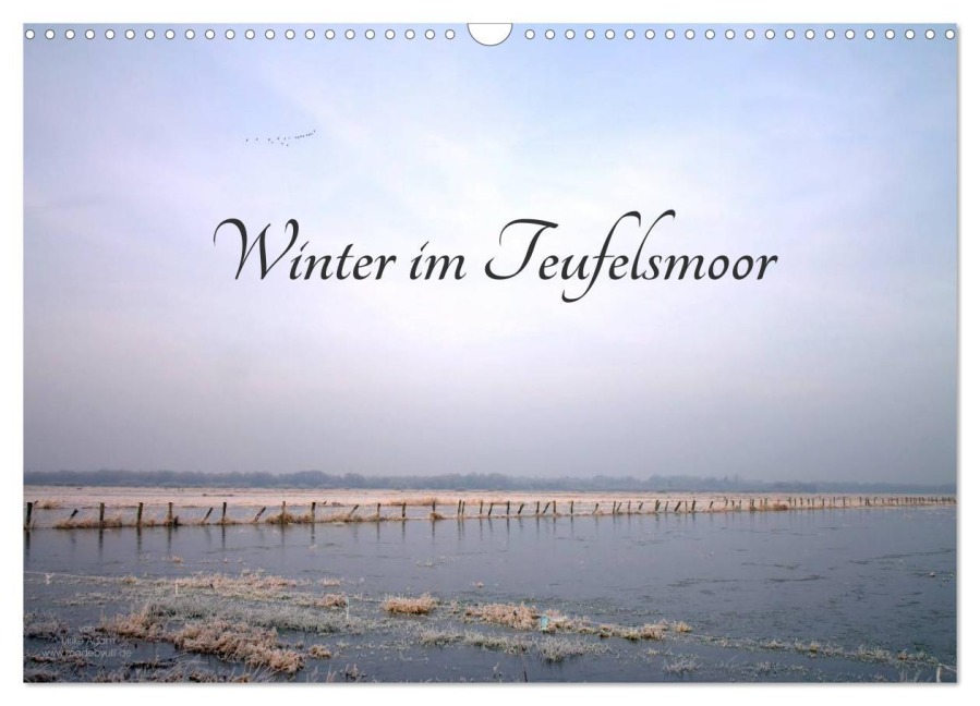 Winter im Teufelsmoor (Wandkalender 2025 DIN A3 quer), CALVENDO Monatskalender - Ulrike Adam