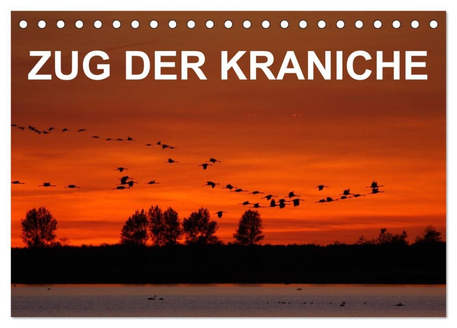 Zug der Kraniche (Tischkalender 2026 DIN A5 quer), CALVENDO Monatskalender - Bia Birdimagency