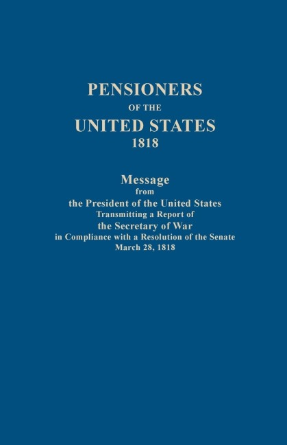 Pensioners of the United States, 1818 - 