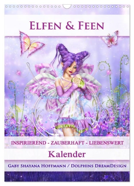 Elfen & Feen - Kalender (Wandkalender 2026 DIN A3 hoch), CALVENDO Monatskalender - Gaby Shayana Hoffmann
