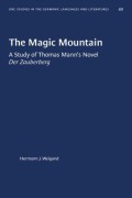 Cover-Bild zum Titel 'The Magic Mountain' von 'Hermann J Weigand'