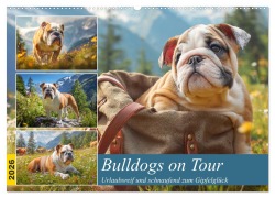 Cover-Bild zum Titel 'Bulldogs on Tour. Urlaubsreif und schnaufend zum Gipfelglück (Wandkalender 2026 DIN A2 quer), CALVENDO Monatskalender' von 'Rose Hurley'