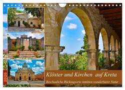 Cover-Bild zum Titel 'Klöster und Kirchen auf Kreta (Wandkalender 2026 DIN A4 quer), CALVENDO Monatskalender' von 'Claudia Kleemann'