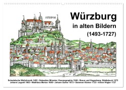 Cover-Bild zum Titel 'Würzburg in alten Bildern (Wandkalender 2026 DIN A2 quer), CALVENDO Monatskalender' von 'Claus Liepke'