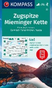 KOMPASS Wanderkarte 25 Zugspitze, Mieminger Kette, Ehrwald, Lermoos, Garmisch-Partenkirchen, Reutte 1:50.000 - 