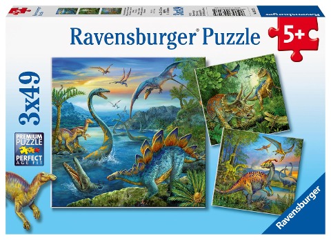 Faszination Dinosaurier. Puzzle 3 X 49 Teile - 