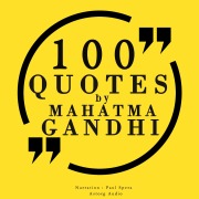 Cover-Bild zum Titel '100 quotes by Mahatma Gandhi' von 'Mahatma Gandhi'