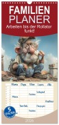 Cover-Bild zum Titel 'Familienplaner 2026 - Arbeiten bis der Rollator funkt! mit 5 Spalten (Wandkalender, 21 x 45 cm) CALVENDO' von 'Steffen Gierok-Latniak'