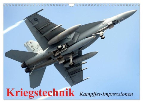 Kriegstechnik. Kampfjet-Impressionen (Wandkalender 2024 DIN A3 quer), CALVENDO Monatskalender - Elisabeth Stanzer