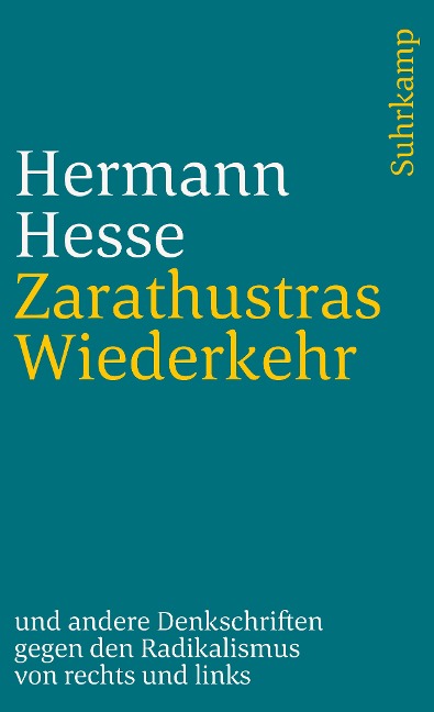 Zarathustras Wiederkehr - Hermann Hesse