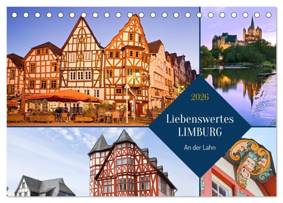 Liebenswertes Limburg (Tischkalender 2026 DIN A5 quer), CALVENDO Monatskalender - U. Boettcher