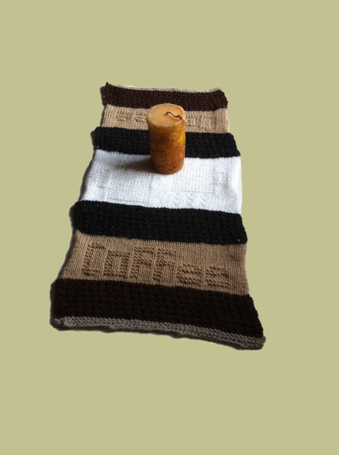 Strickanleitung Tischdecke / Läufer Coffee - Kerstin Münchehofe