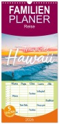 Cover-Bild zum Titel 'Familienplaner 2026 - Hawaii Traumziel mit 5 Spalten (Wandkalender, 21 x 45 cm) CALVENDO' von 'M. Scott'