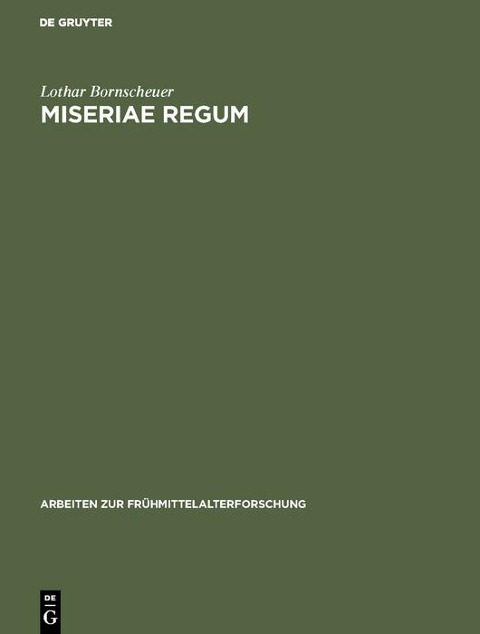 Miseriae Regum - Lothar Bornscheuer