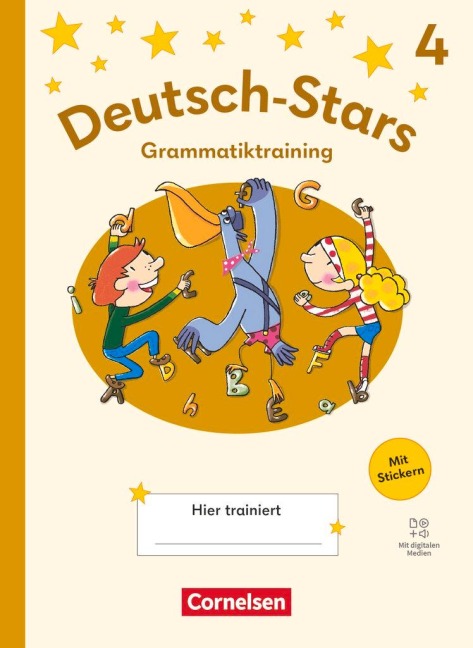 Deutsch-Stars 4. Schuljahr - Grammatiktraining - Ausgabe 2025 - Übungsheft - 