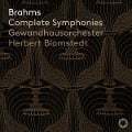 Cover-Bild zum Titel 'Brahms Complete Symphonies' von 'Herbert/Gewandhausorchester Leipzig Blomstedt'