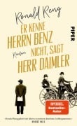 Cover-Bild zum Titel 'Er kenne Herrn Benz nicht, sagt Herr Daimler' von 'Ronald Reng'