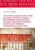 »Was ihr dem geringsten meiner Brüder getan habt, das habt ihr mir getan ...« - Das Weilheimer Heilig-Geist-Spital als Beispiel privater und kommunaler Sozialfürsorge in Mittelalter und Neuzeit (um 1328 bis 1943) - Joachim Heberlein