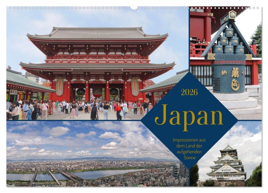 Japan - Impressionen aus dem Land der aufgehenden Sonne (Wandkalender 2026 DIN A2 quer), CALVENDO Monatskalender - Lichtblicke Lichtblicke