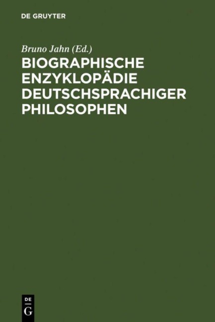 Biographische Enzyklopädie deutschsprachiger Philosophen - 