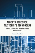 Cover-Bild zum Titel 'Alberto Beneduce, Mussolini's Technocrat' von 'Lorenzo Castellani'