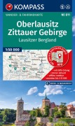 Cover-Bild zum Titel 'KOMPASS Wanderkarte 811 Oberlausitz, Zittauer Gebirge, Lausitzer Bergland 1:50.000' von ''