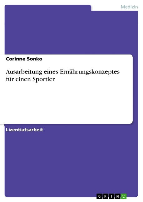Ausarbeitung eines Ernährungskonzeptes für einen Sportler - Corinne Sonko