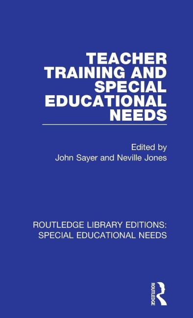 Teacher Training and Special Educational Needs - 
