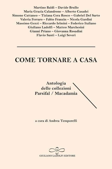 Come tornare a casa. Antologia delle collezioni Parsifal/Macadamia - 