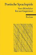 Cover-Bild zum Titel 'Poetische Sprachspiele' von ''