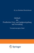 Cover-Bild zum Titel 'Jahrbuch der Preußischen Forst- und Jagdgesetzgebung und Verwaltung' von 'O. Mundt'