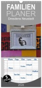 Cover-Bild zum Titel 'Familienplaner 2026 - Dresdens Neustadt mit 5 Spalten (Wandkalender, 21 x 45 cm) CALVENDO' von 'Nordstern Nordstern'