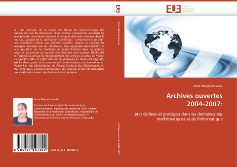 Archives ouvertes 2004-2007: - Anna Wojciechowska