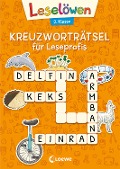 Leselöwen Kreuzworträtsel für Erstleser. 2. Klasse (Orange) - 