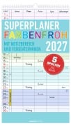 Cover-Bild zum Titel 'Superplaner Farbenfroh - 5 Spalten 2027' von ''
