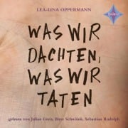 Cover-Bild zum Titel 'Was wir dachten, was wir taten' von 'Lea-Lina Oppermann'