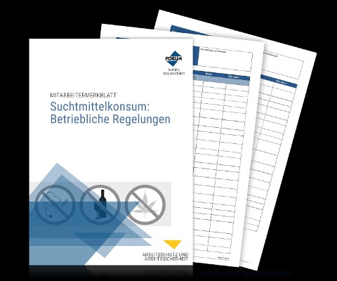 Mitarbeitermerkblatt Suchtmittelkonsum: Betriebliche Regelungen - Forum Verlag Herkert Gmbh, Stefan Kus