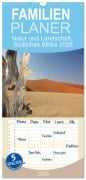 Cover-Bild zum Titel 'Familienplaner 2026 - Natur und Landschaft. Südliches Afrika 2026 mit 5 Spalten (Wandkalender, 21 x 45 cm) CALVENDO' von 'Marlen Jürgens'