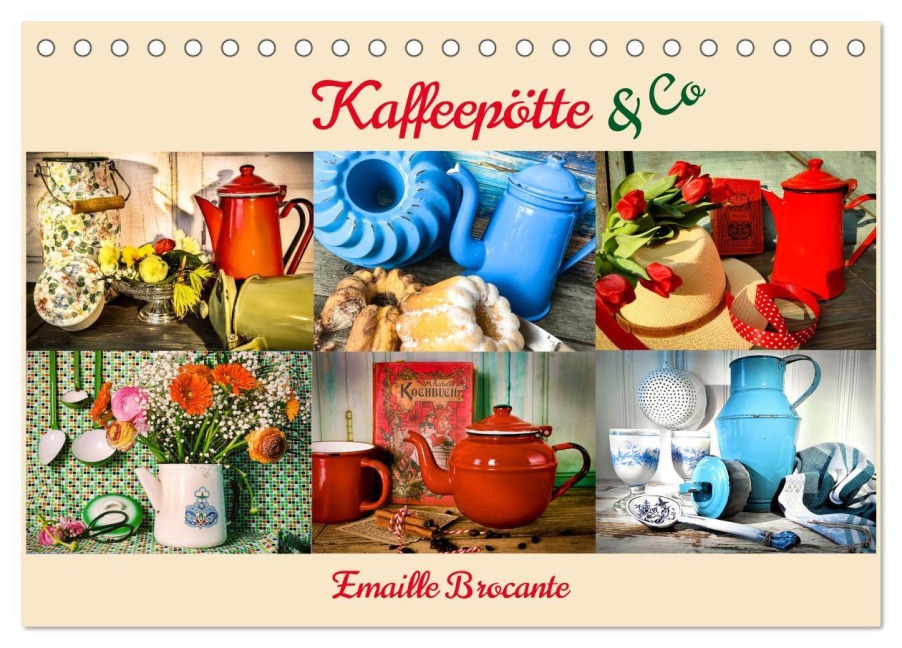 Kaffeepötte & Co (Tischkalender 2026 DIN A5 quer), CALVENDO Monatskalender - Eva Ola Feix